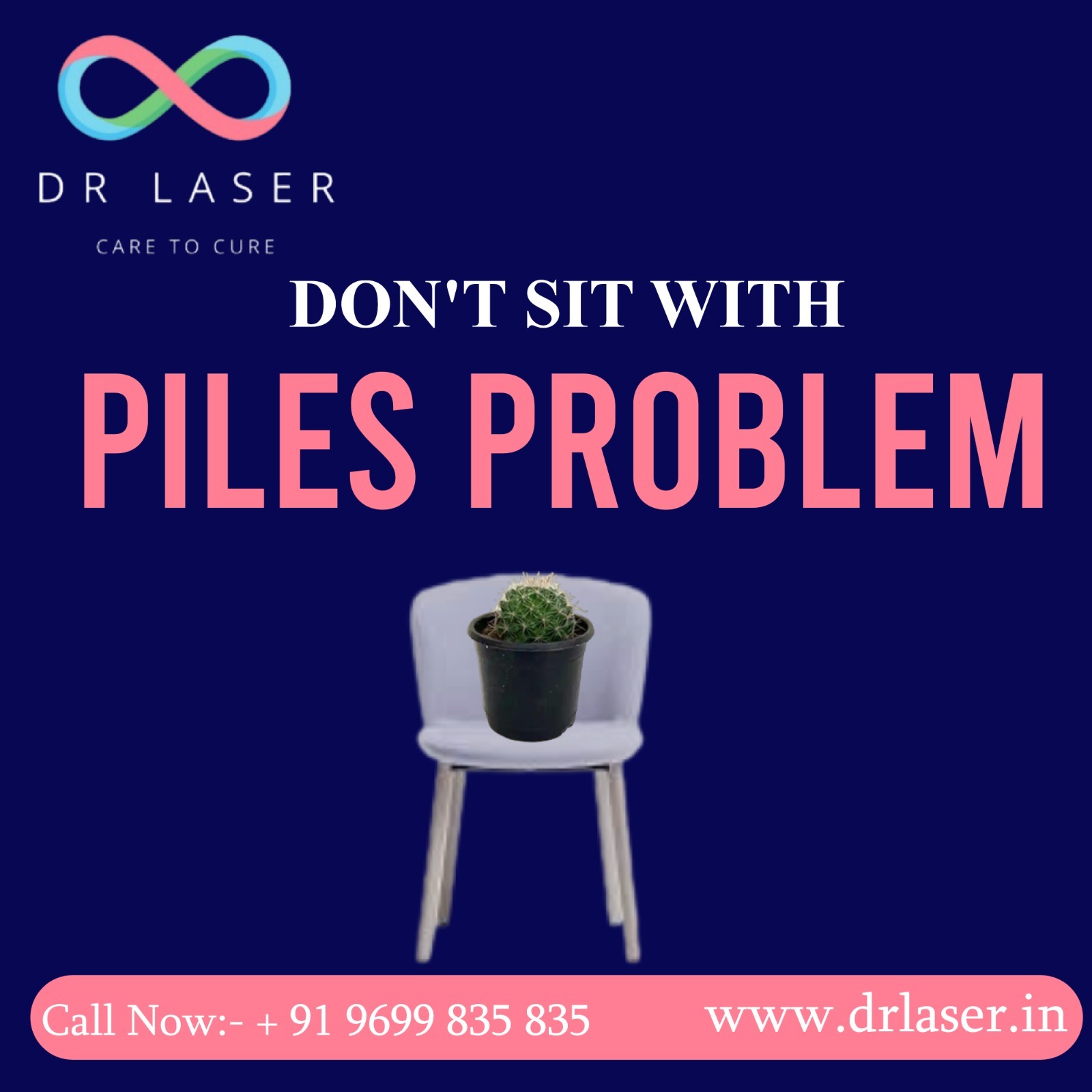 Suffering silently from pain, itching, or bleeding caused by piles