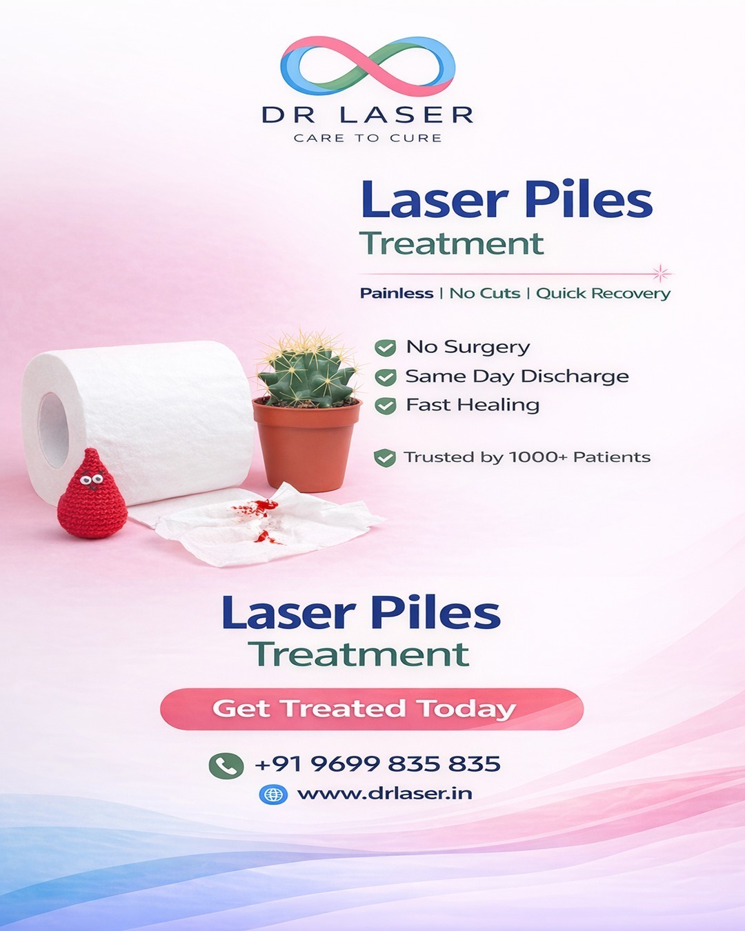 Say goodbye to pain and discomfort with advanced Laser Piles Treatment at Dr Laser.