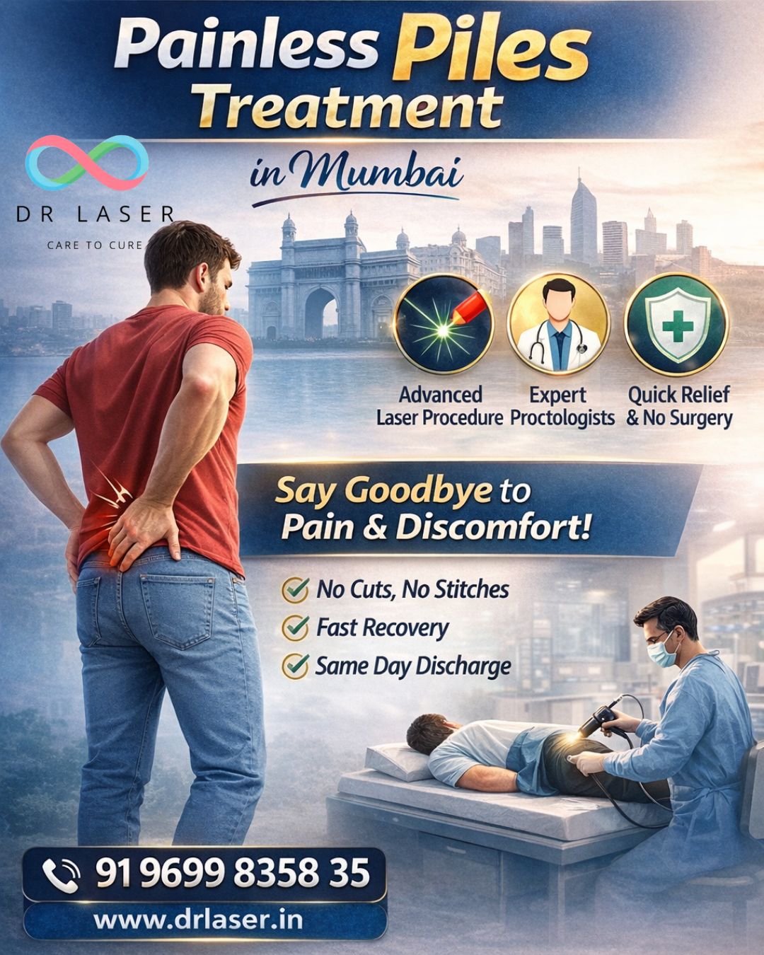 Say goodbye to pain and discomfort with advanced laser piles treatment.