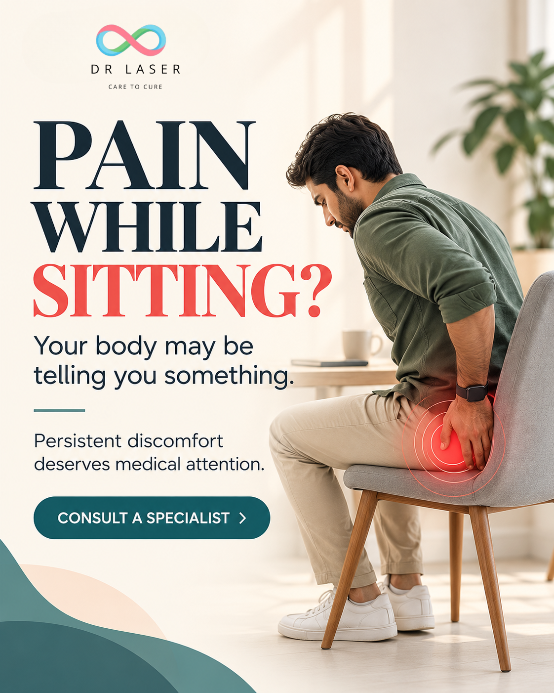 🪑 PAIN WHILE SITTING? YOUR BODY MAY BE TELLING YOU SOMETHING!